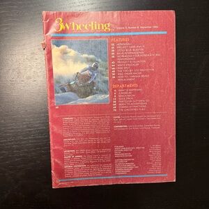 Vintage 3 Wheeling Magazine Sept 1982 Honda ATC Baja Racing ATV Vol 3 No 8